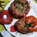 El cooksnap de Yareth Montana cuando hizo Tomate Relleno con Carne Molida y Arroz.