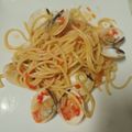 El cooksnap de Rut Borillo cuando hizo Espagueti con almejas.
