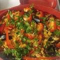 El cooksnap de Gustavo Marroquin cuando hizo Paella marinera (Esther).
