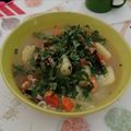 El cooksnap de Sofía V. Vargas cuando hizo Sopa de choritos.