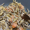 El cooksnap de Amparo Diana cuando hizo Revuelto de gulas y salmón ahumado.