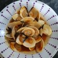 El cooksnap de Ara de la Fuente cuando hizo Almejas a la marinera gallega.