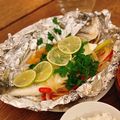 Cooksnap Kanaaneko semasa beliau membuat Siakap Stim Ala Thai.
