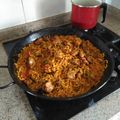 El cooksnap de Antonio cuando hizo Fideuá de conejo.