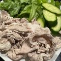 TeaChan214's cooksnap of when they made 安い豚こま切れ肉でもやわらか～♪冷しゃぶ.