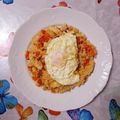 El cooksnap de ISA cuando hizo Cus-cús con pollo y huevo.