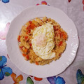 El cooksnap de ISA cuando hizo Cus-cús con pollo y huevo.