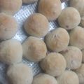 El cooksnap de Mayra Butassi cuando hizo Panes saborizados con aceitunas, jamón, queso y salame.