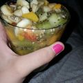 El cooksnap de María cuando hizo Ensalada de frutas con frutillas y kiwi.