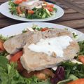 El cooksnap de Irene-Guirao cuando hizo Salmón con salsa griega.