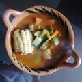 El cooksnap de Jocabeth Cabrera cuando hizo Mole de olla de la abuela Lucha.