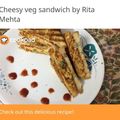 Rita mehta का कुकस्नैप जब उन्होंने वेज सैंडविच(Veg sandwich recipe in Hindi) बनाया था।