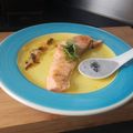 El cooksnap de Miguel Ángel Bárcenas Gascón cuando hizo Salmón con salsa de caviar.