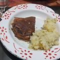 El cooksnap de Manuel Velazquez cuando hizo Costilla de cerdo asada al horno.