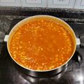 El cooksnap de Piteu cuando hizo Garbanzos en salsa de tomate con pollo y butifarra a la barbacoa.