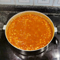 El cooksnap de Piteu cuando hizo Garbanzos en salsa de tomate con pollo y butifarra a la barbacoa.