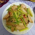 陳家騫 的 蘑菇芹菜炒旗魚 cooksnap