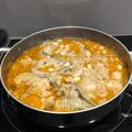 El cooksnap de Jesus Mena Molinero cuando hizo Merluza con patatas langostinos y calamares.