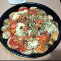 El cooksnap de Sergio Robustelli cuando hizo Pizza de berenjena, mozzarella y tomate. (Sin harina! Con base de berenjena).