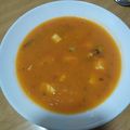 El cooksnap de Begoña cuando hizo Sopa de marisco.