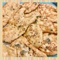 Mara's cooksnap of when they made Basil Chicken Piccata with Grainy Mustard.