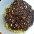 Cooksnap dari Jenni Umeko untuk resep Jjajangmyeon (modifikasi sarimi ayam kecap)