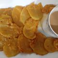 Saira Abdullah's cooksnap of when they made Aloo ke pakoray with Tea.