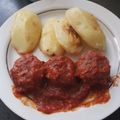 El cooksnap de Angélica Gdy cuando hizo Albóndigas.