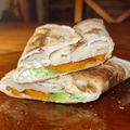 El cooksnap de IVJ89 cuando hizo Wraps de aguacate, pavo y queso.