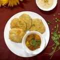 Soma Ghosh's cooksnap of when they made কড়াইশুঁটির কচুরী(koraishutir kochuri recipe in Bengali).