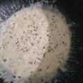 El cooksnap de Juma cuando hizo Salsa de crema de verdeo y champi.