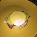 El cooksnap de Michael cuando hizo Huevos Benedict.