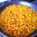 El cooksnap de Evita cuando hizo Fideuà vegetariana con hierbabuena y garbanzos.