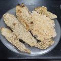 El cooksnap de Abel Lisman cuando hizo Milanesas de berenjena.