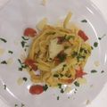 Cooksnap-ul lui Corina Kiss atunci când a preparat Paste primavera cu roșii cherry și dovlecei.