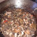 El cooksnap de Paula Fabi cuando hizo Guiso Porotos Negros.