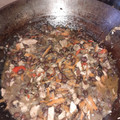 El cooksnap de Paula Fabi cuando hizo Guiso Porotos Negros.