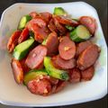 張小君 的 香腸炒小黃瓜 cooksnap