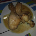 El cooksnap de Rebeca Moreno Hinojosas cuando hizo Muslitos de pollo al ajillo con thermomix.