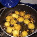 El cooksnap de florencia castro cuando hizo Buñuelos con pasas de uva.