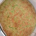 Cooksnap dari Nani Suryani untuk resep Bolu Pandan 4 Telur Topping Keju Parut
