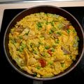El cooksnap de Jesus Esteban cuando hizo Arroz con ibéricos y verdura.