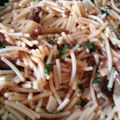 El cooksnap de Carmeta cuando hizo Pasta con setas.