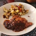 El cooksnap de Carolina Pleitez cuando hizo Muslos de pollo deshuesado en salsa.