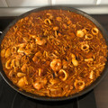 El cooksnap de Andrés Gordo Moras cuando hizo Fideuá con sepia, gambas y allioli.
