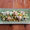 El cooksnap de "cocinar con jorgette" cuando hizo Ensalada de habitas a la vinagreta de menta.