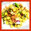 पूनम सक्सेना का कुकस्नैप जब उन्होंने छोले चाट, चिकपीस चाट, चना चाट बनाया था।