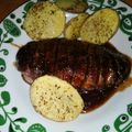 El cooksnap de Aldedomel cuando hizo Magret de pato con miel y tomillo.