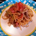 Quitha's cooksnap of when they made Chipotle steak pasta.