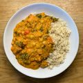 Sam Meadley's cooksnap of when they made Sweet potato peanut curry.